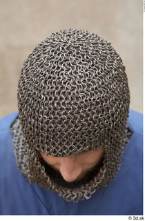 Photos Medieval Knight in mail armor 4 army chainmail head…